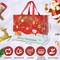 Christmas Gift Bags,18 PCS Large Reusable Christmas Tote Bags with Handles, Christmas Treat Bags, Multifunctional Non-Woven Christmas Bags for Gifts Wrapping, Shopping, Xmas, Party Favor Bags, 12.8" x